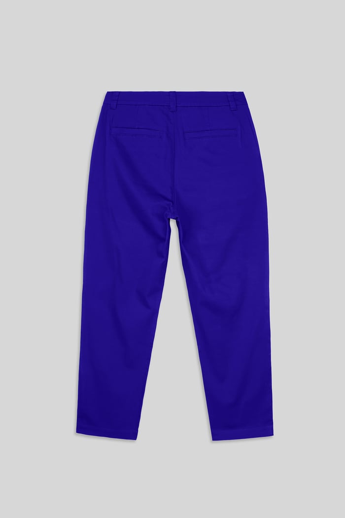 Womens Pleated Cropped Trouser