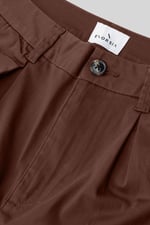 Womens Pleated Cropped Trouser