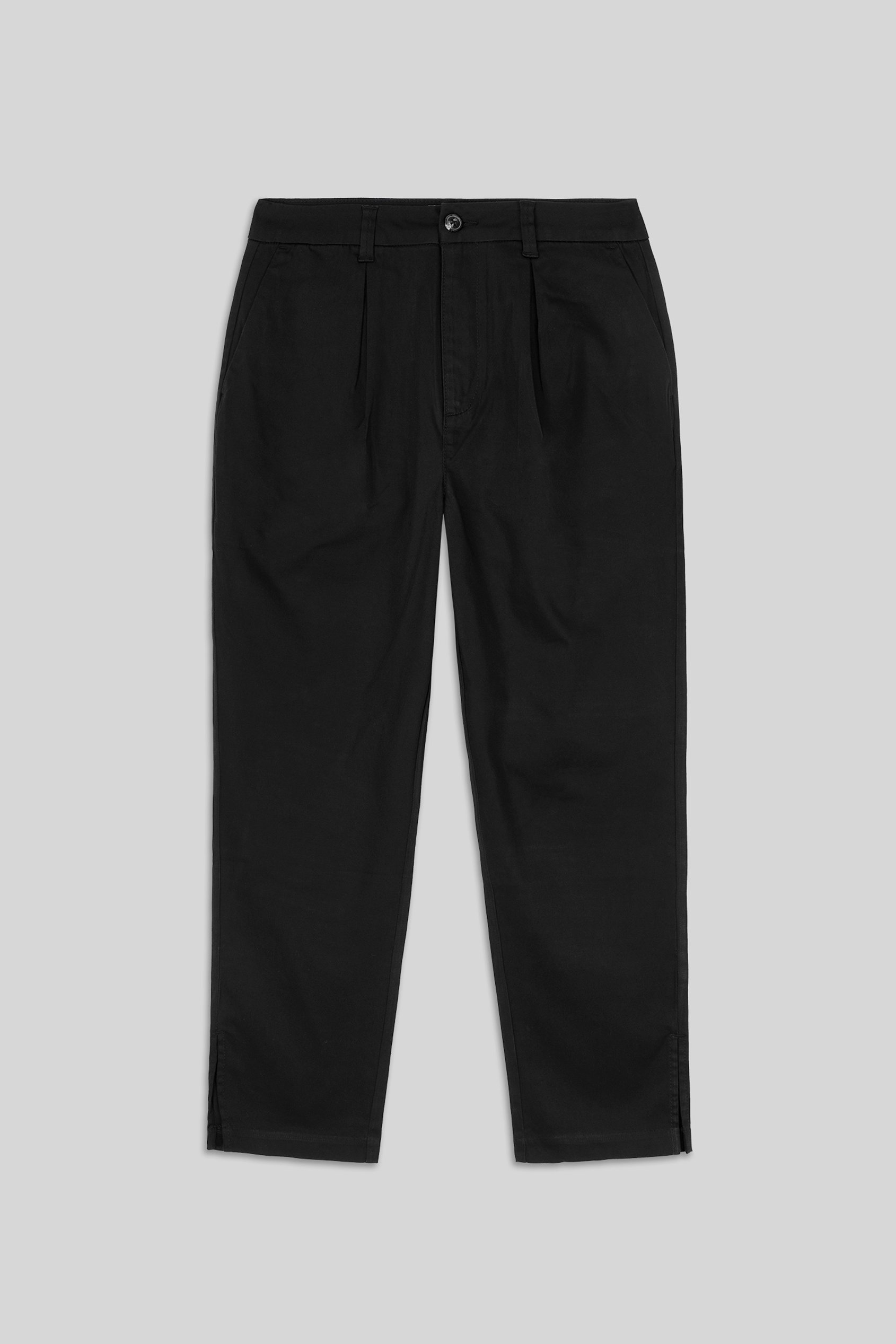 Womens Pleated Cropped Trouser