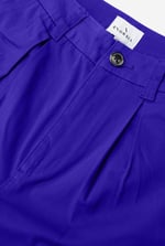 Womens Pleated Cropped Trouser