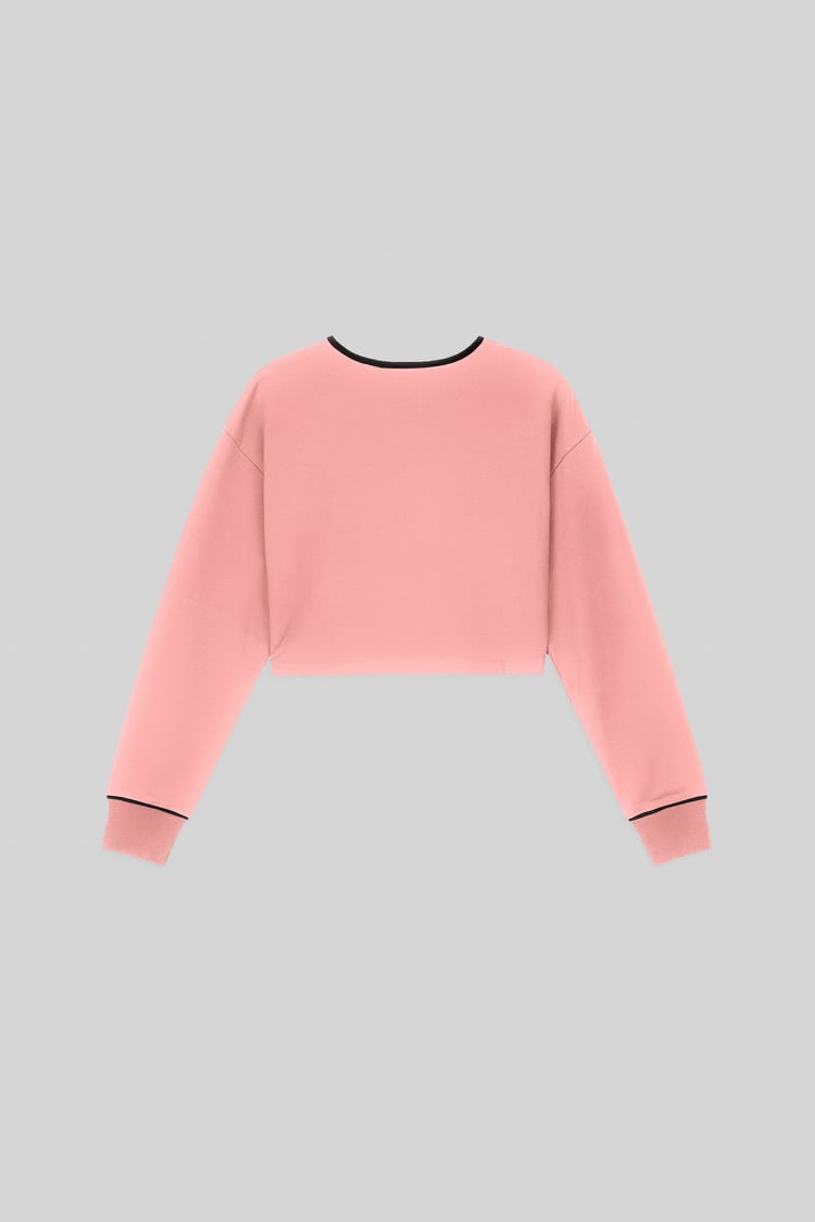 Womens Drop Shoulder Zip Through Top