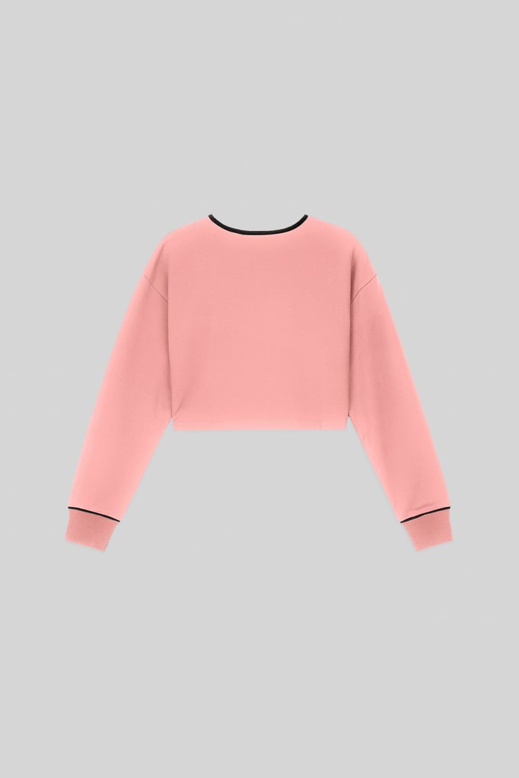 Womens Drop Shoulder Zip Through Top