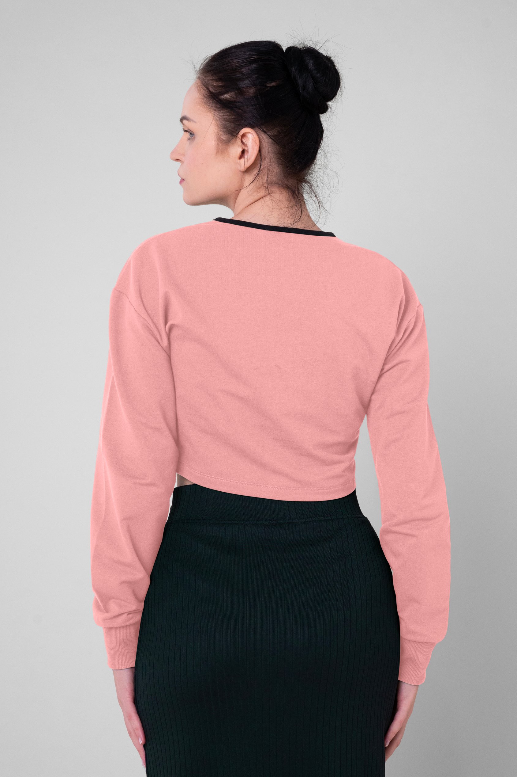 Womens Drop Shoulder Zip Through Top