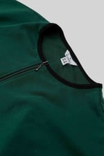 Womens Drop Shoulder Zip Through Top