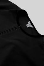 Womens Drop Shoulder Zip Through Top