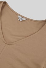 Womens Ruched Long Sleeve Crop Top