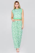 Zebra Print Straight leg Trousers