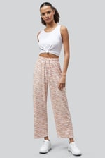 Zebra Print Straight leg Trousers