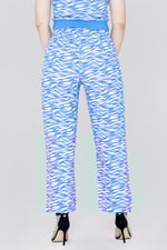 Zebra Print Straight leg Trousers