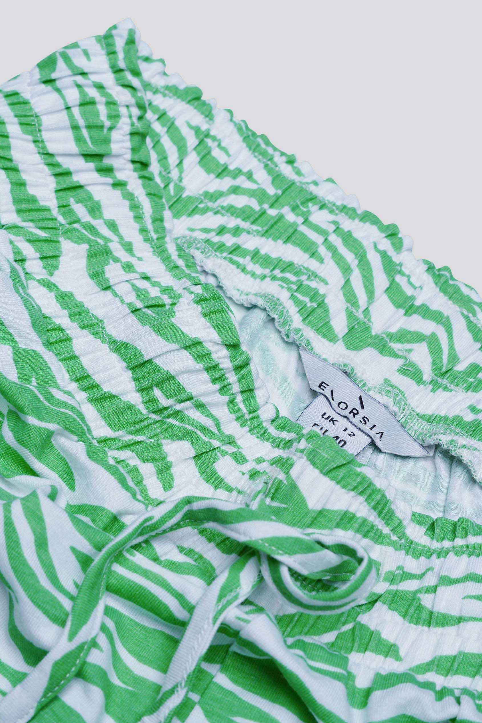 Zebra Print Straight leg Trousers