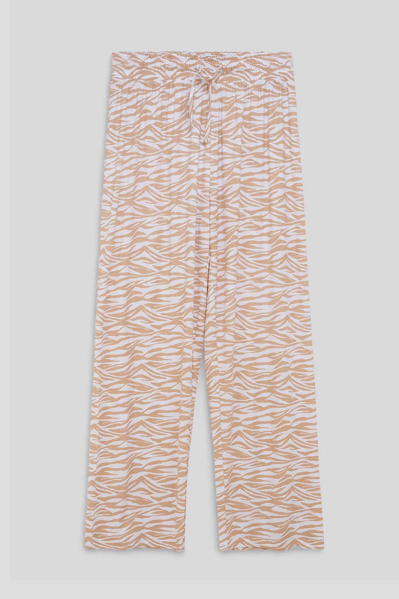 Zebra Print Straight leg Trousers