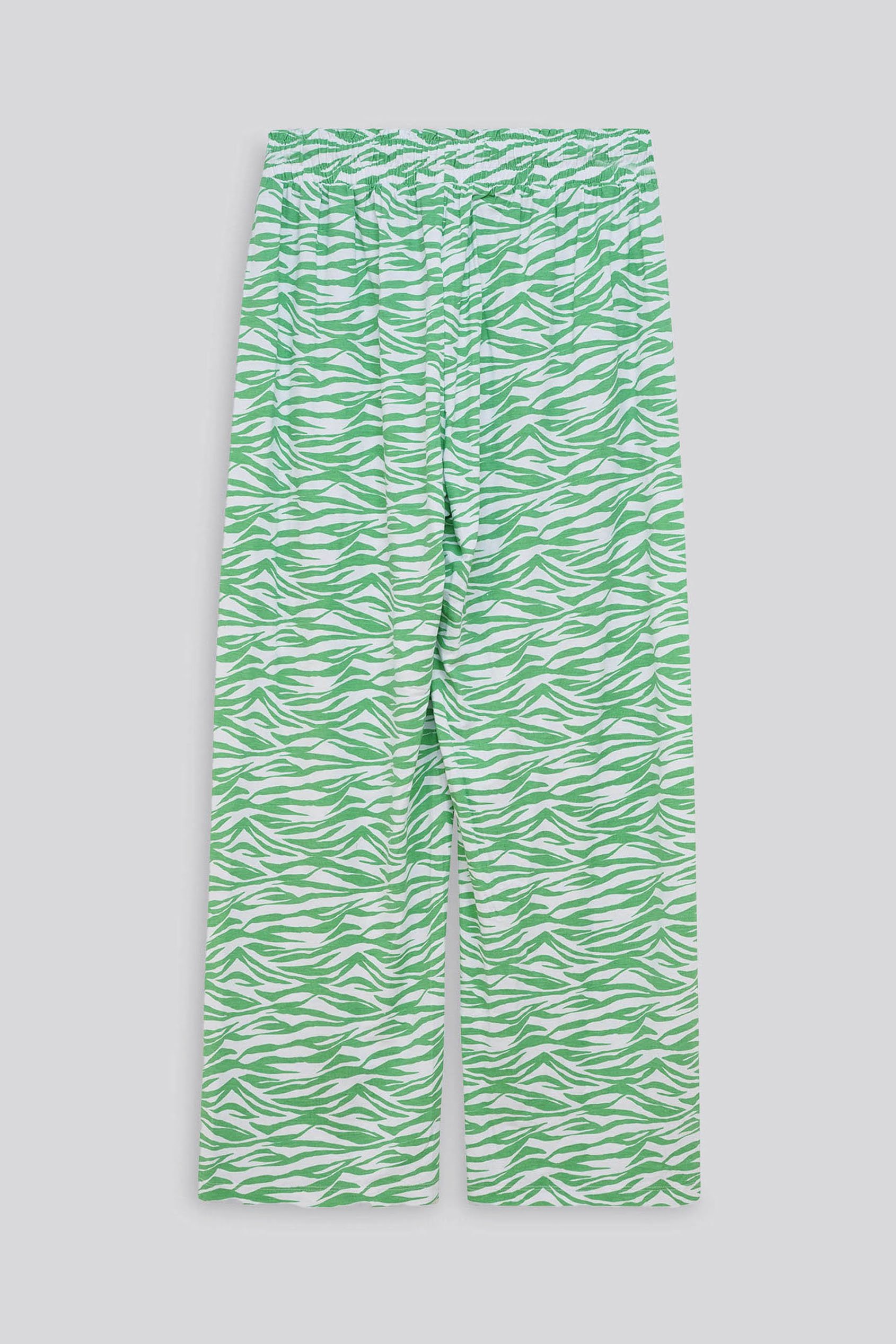 Zebra Print Straight leg Trousers