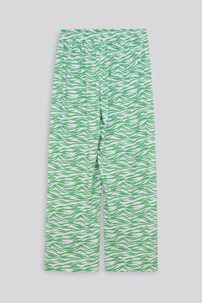 Zebra Print Straight leg Trousers