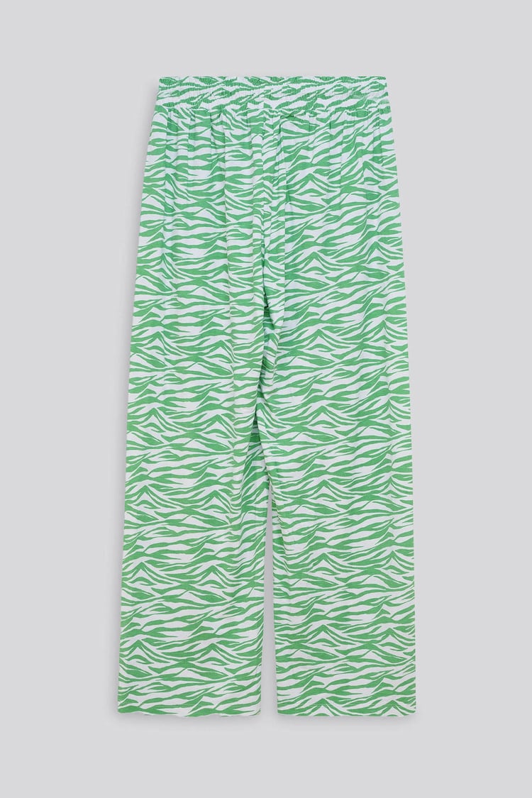 Zebra Print Straight leg Trousers