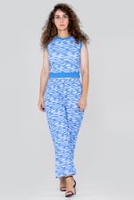 Zebra Print Straight leg Trousers