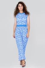 Zebra Print Straight leg Trousers