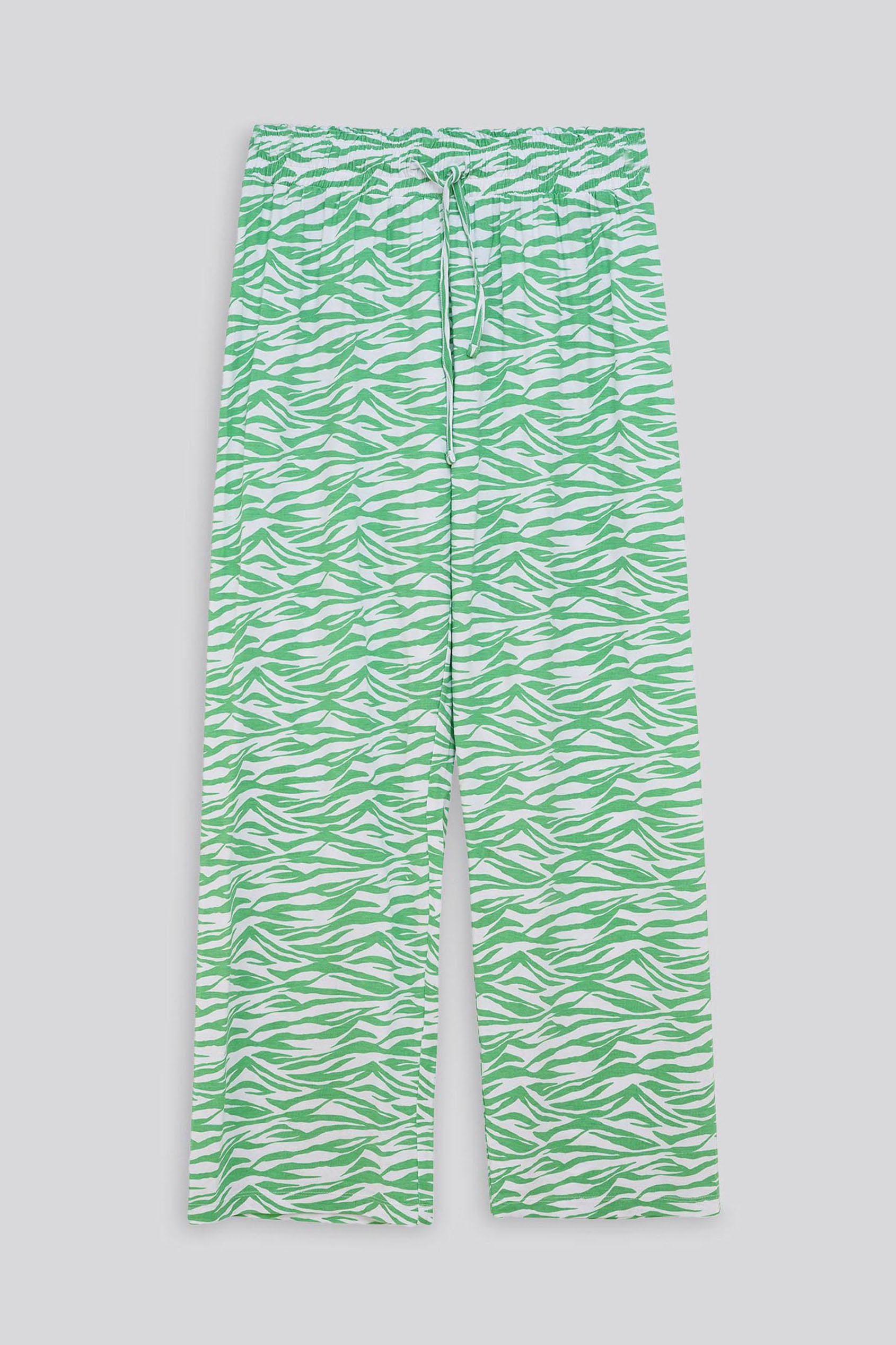 Zebra Print Straight leg Trousers