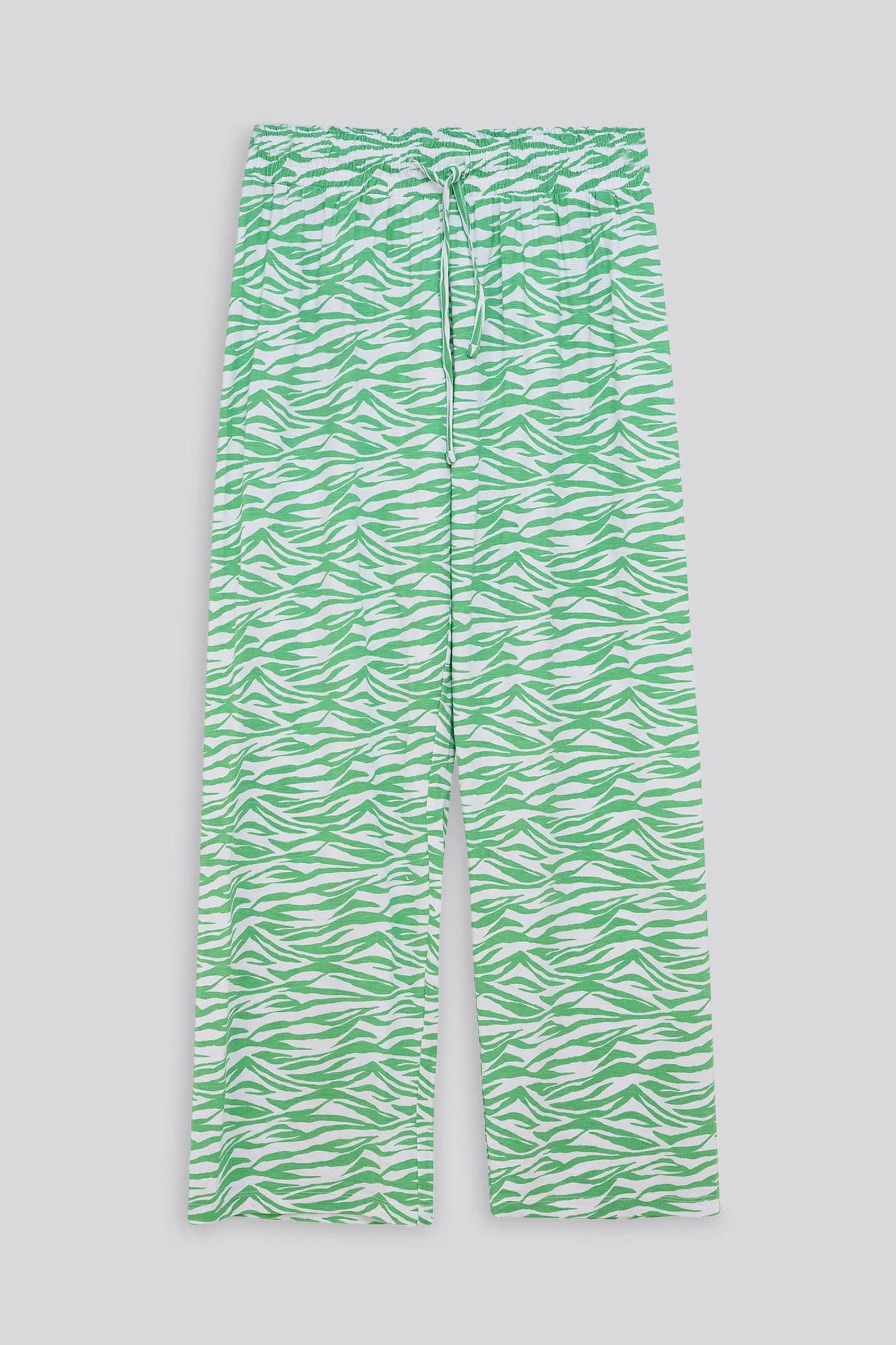 Zebra Print Straight leg Trousers