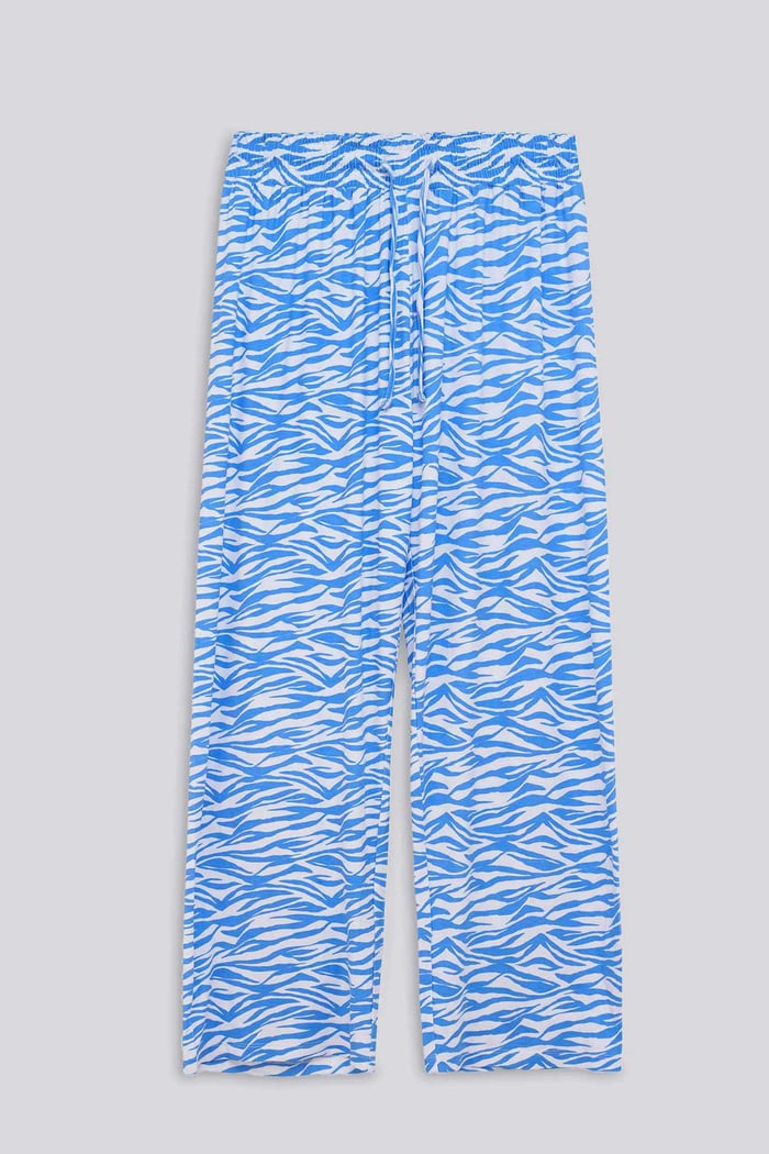 Zebra Print Straight leg Trousers