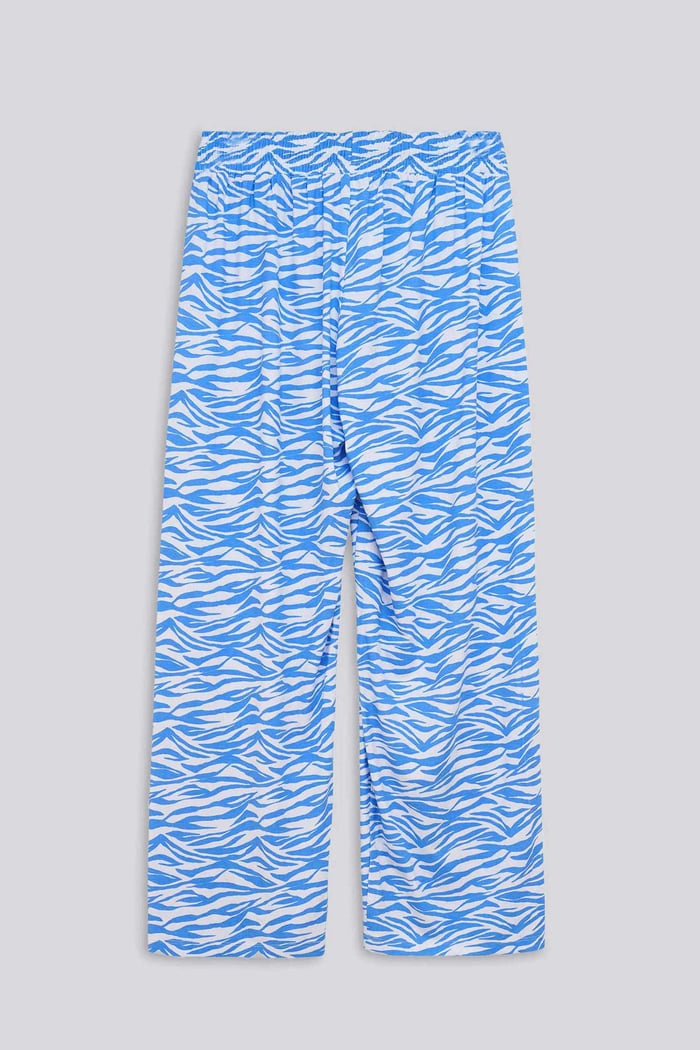 Zebra Print Straight leg Trousers