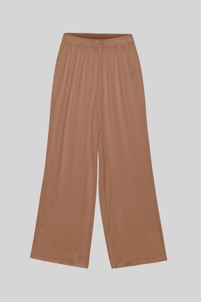 Crepe Viscose Wide Leg see through Trousers