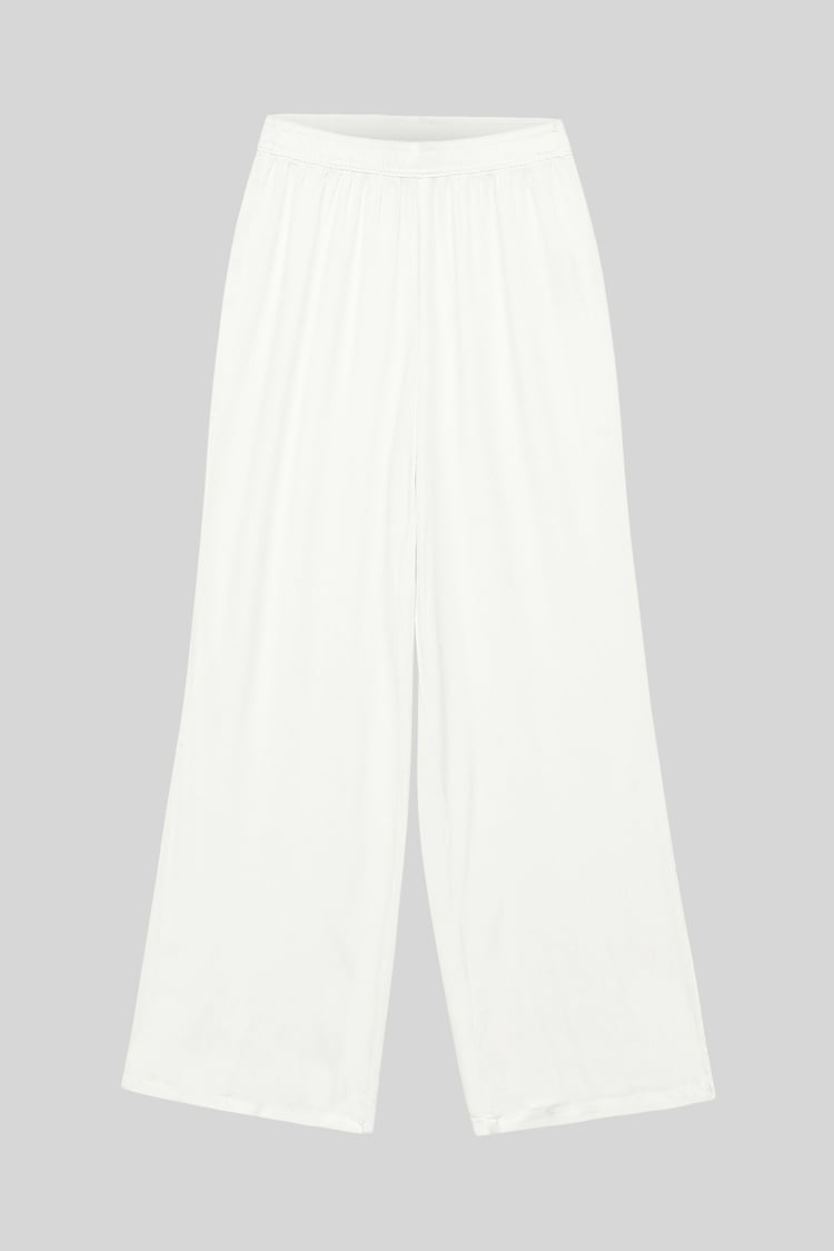 Crepe Viscose Wide Leg see through Trousers