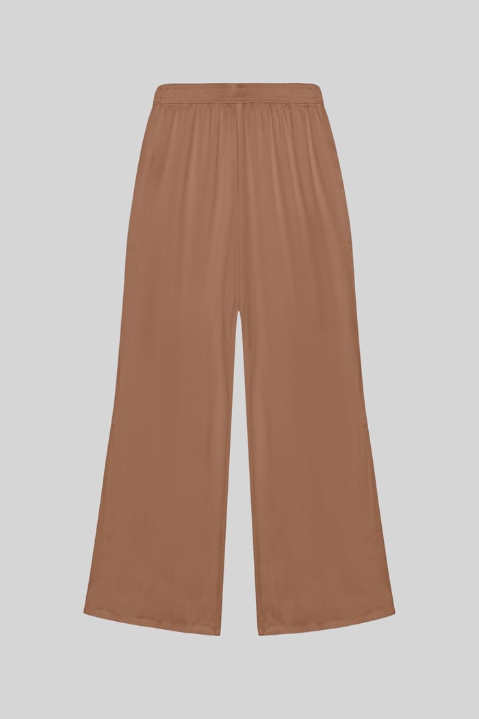 Crepe Viscose Wide Leg see through Trousers
