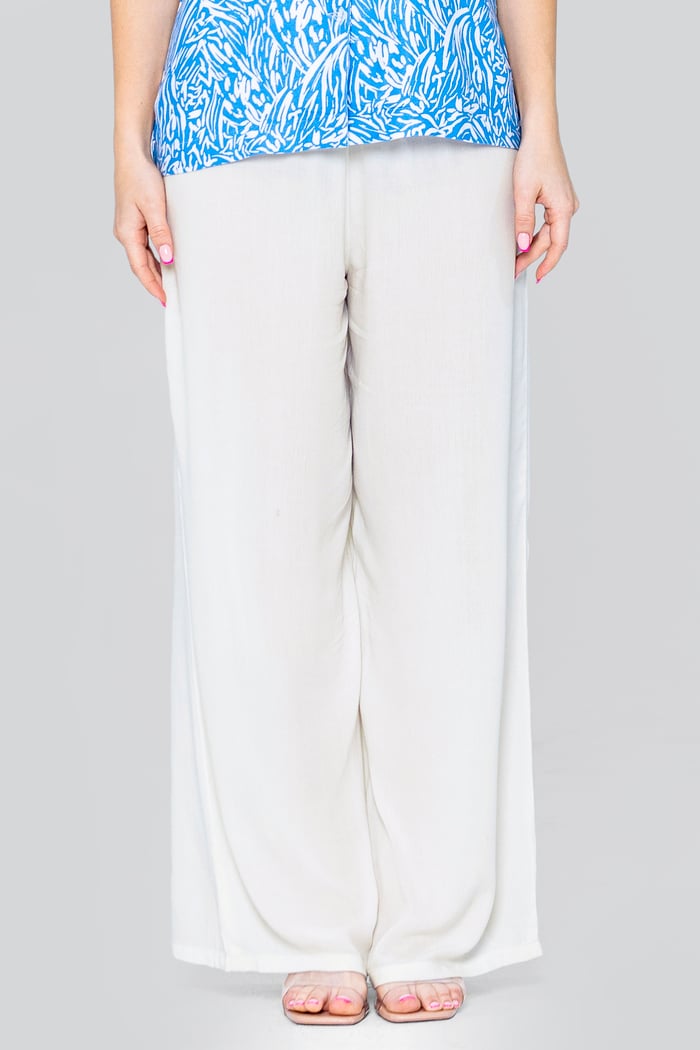 Crepe Viscose Wide Leg see through Trousers