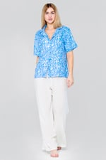 Crepe Viscose Wide Leg see through Trousers