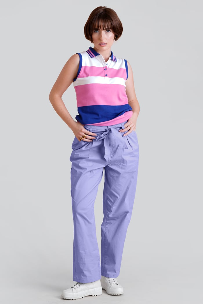 Regular Fit Cotton Stretch Dobby Trouser