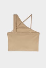 Solid ​Knitted Asymmetrical Tank Top