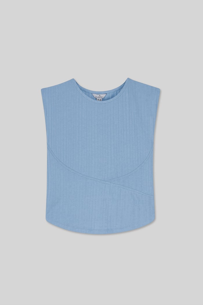 Sleeveless Curve Hem Workout Top