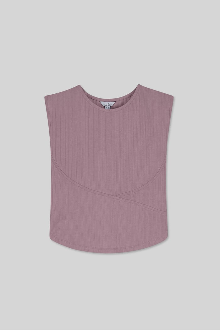 Sleeveless Curve Hem Workout Top