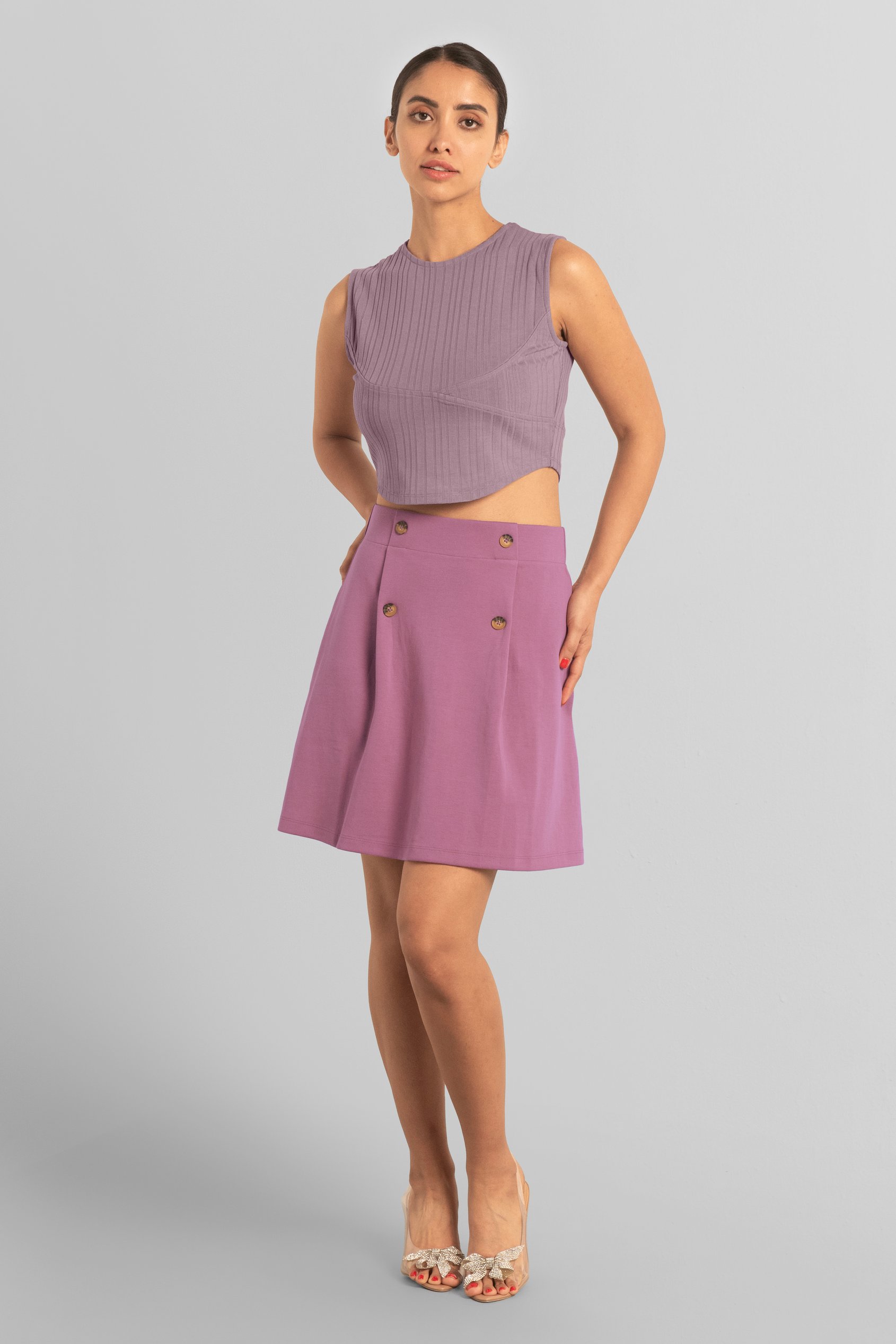 Sleeveless Curve Hem Workout Top