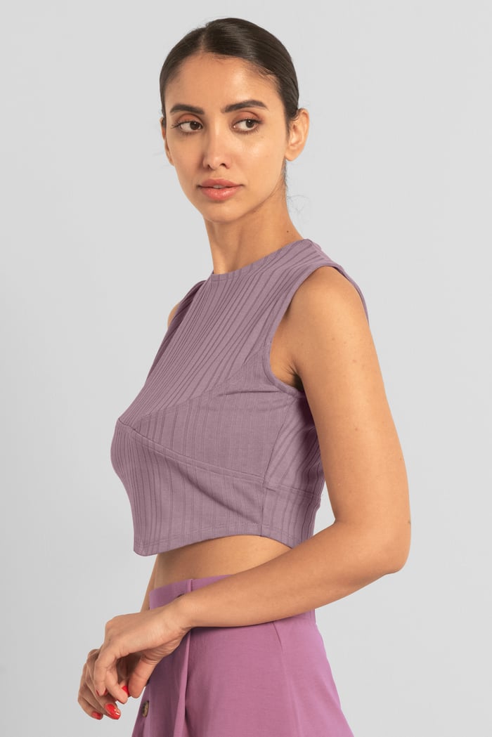 Sleeveless Curve Hem Workout Top