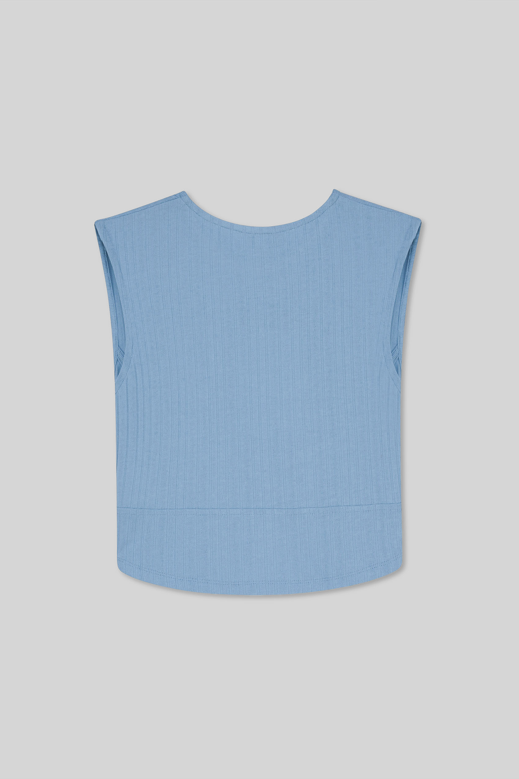 Sleeveless Curve Hem Workout Top