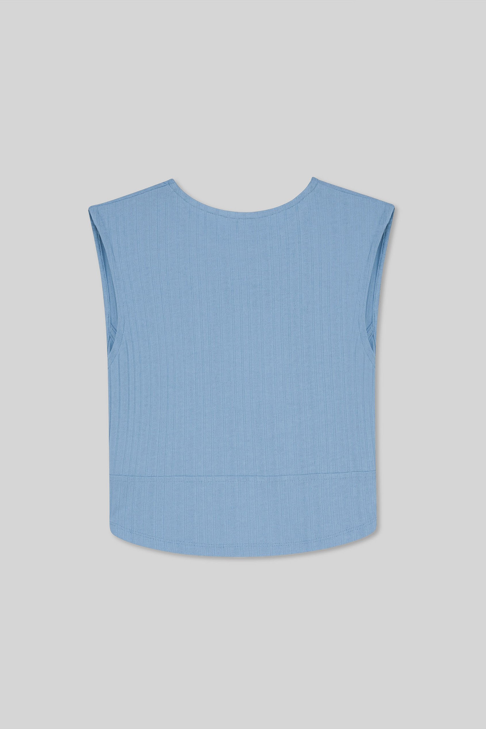 Sleeveless Curve Hem Workout Top