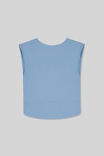 Sleeveless Curve Hem Workout Top