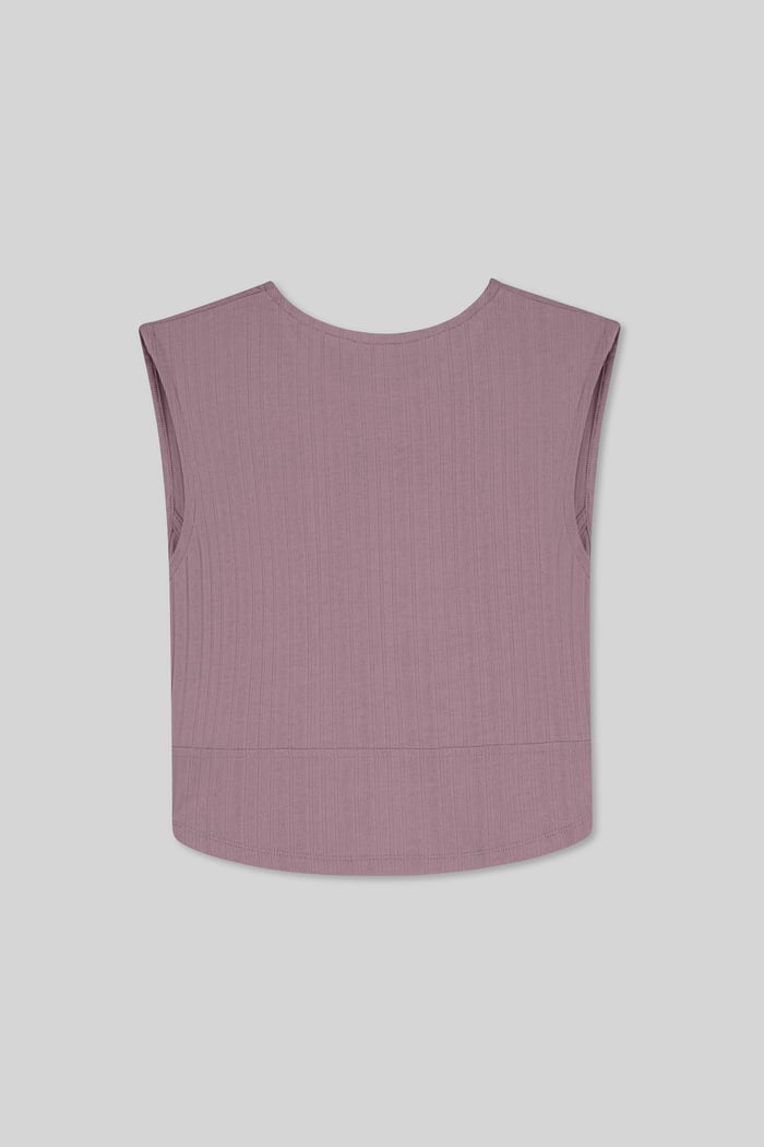 Sleeveless Curve Hem Workout Top