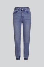 Women’s Zip-Cuff Denim Jogger Pants