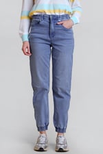 Women’s Zip-Cuff Denim Jogger Pants