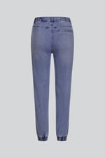 Women’s Zip-Cuff Denim Jogger Pants