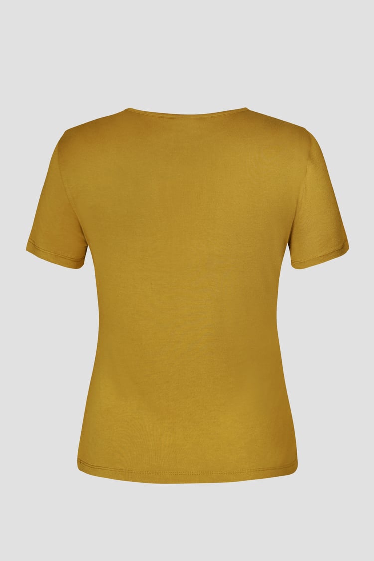 Key Hole Detail Short Sleeve Viscose Top