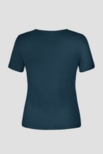 Key Hole Detail Short Sleeve Viscose Top