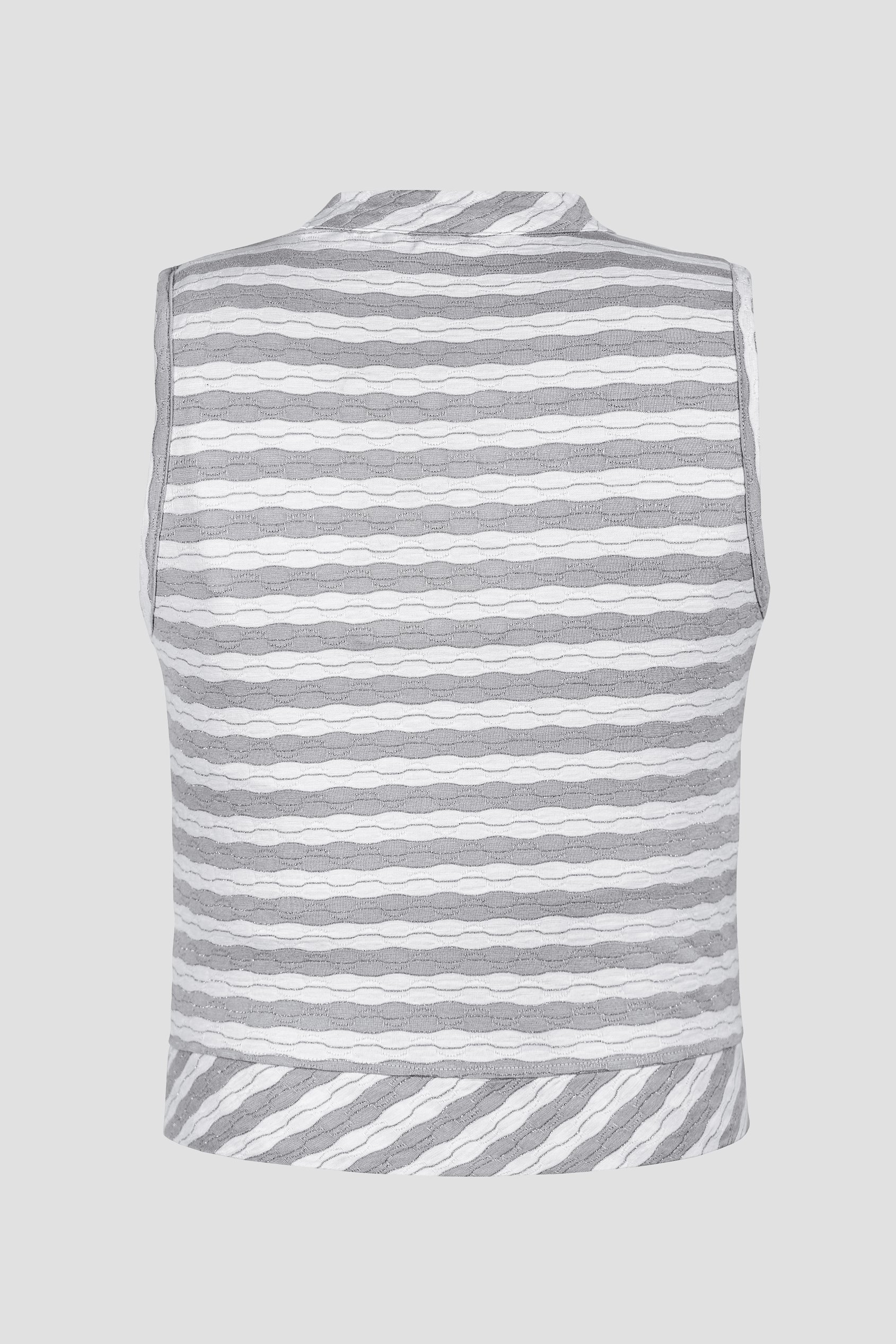 High Neck V-Cut Crop Top