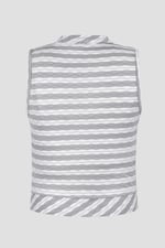 High Neck V-Cut Crop Top