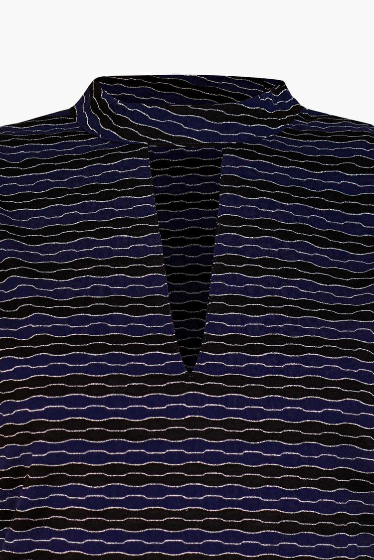 High Neck V-Cut Crop Top