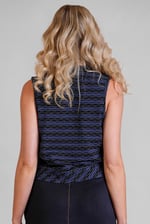 High Neck V-Cut Crop Top