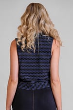 High Neck V-Cut Crop Top