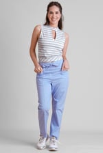 High Neck V-Cut Crop Top